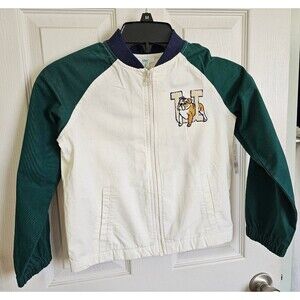 NWT Boys Dip Varsity Jacket with dog size medium 8